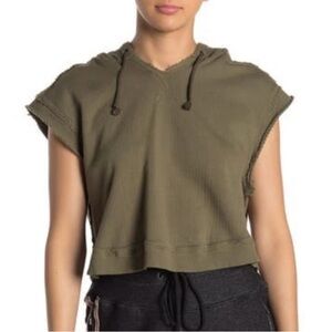 Free People Movement Sleeveless Cropped Hoodie